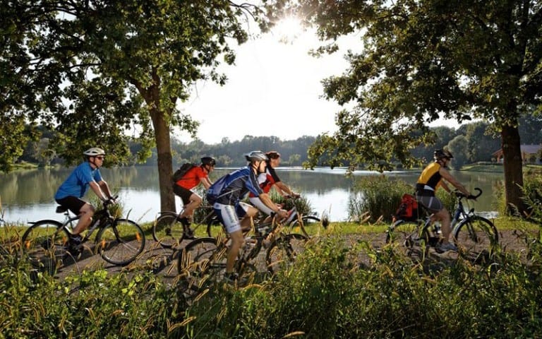 Radfahren am Mur-Radweg